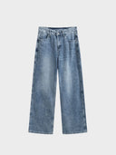 Boutique Baggy Denim Jeans - Grey/Blue