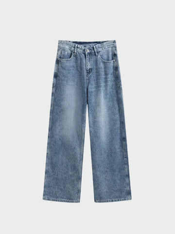 Boutique Baggy Denim Jeans - Grey/Blue