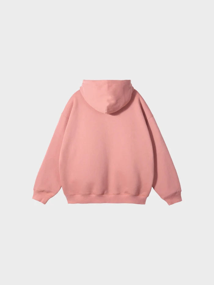 weat zippé molleton rose vue de dos
