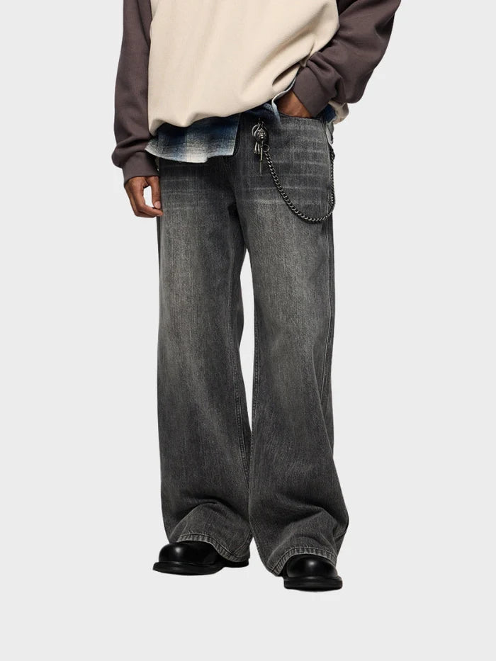 Jean baggy Boutique - Noir/Gris
