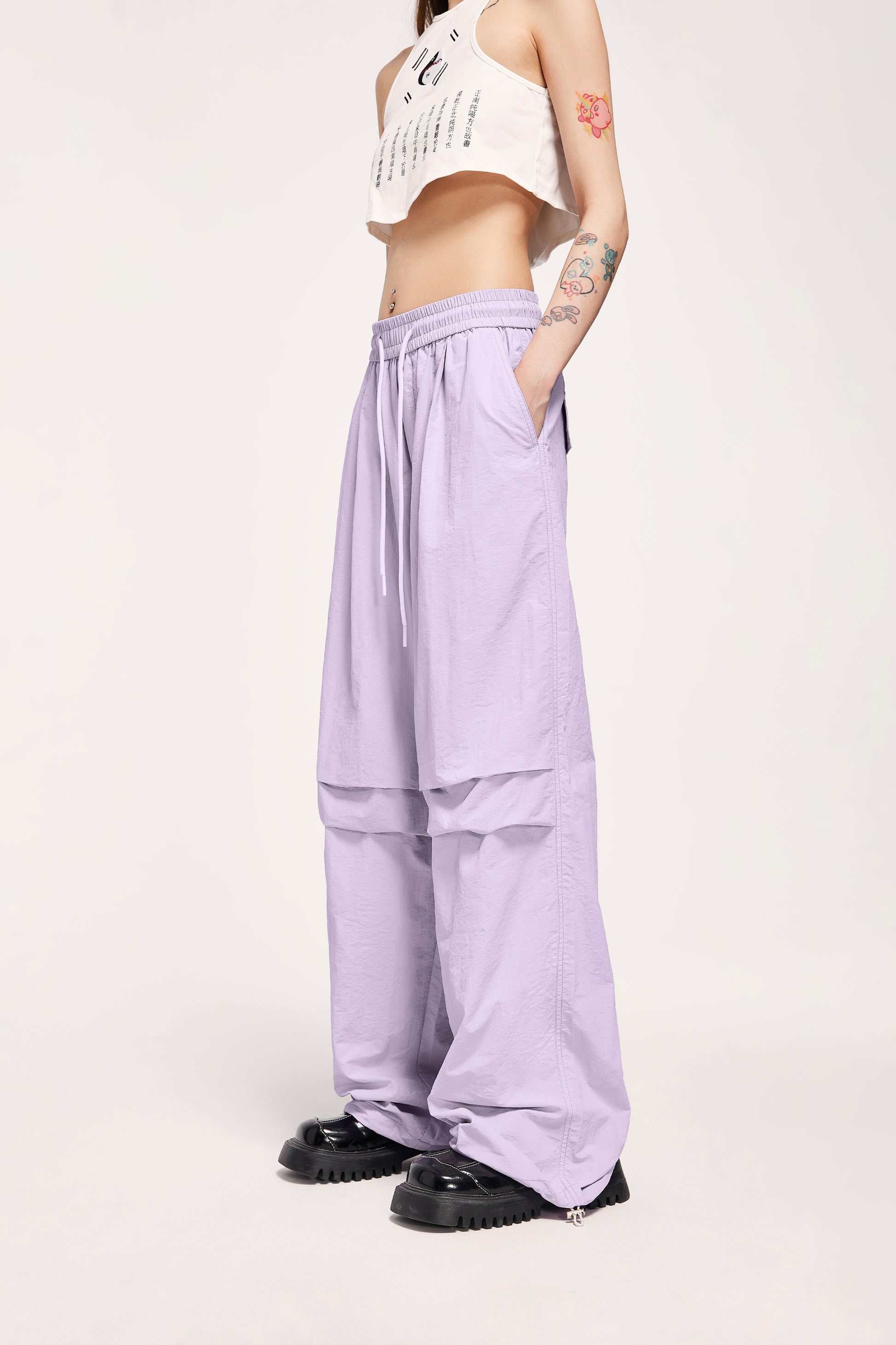 cargo streetwear violet