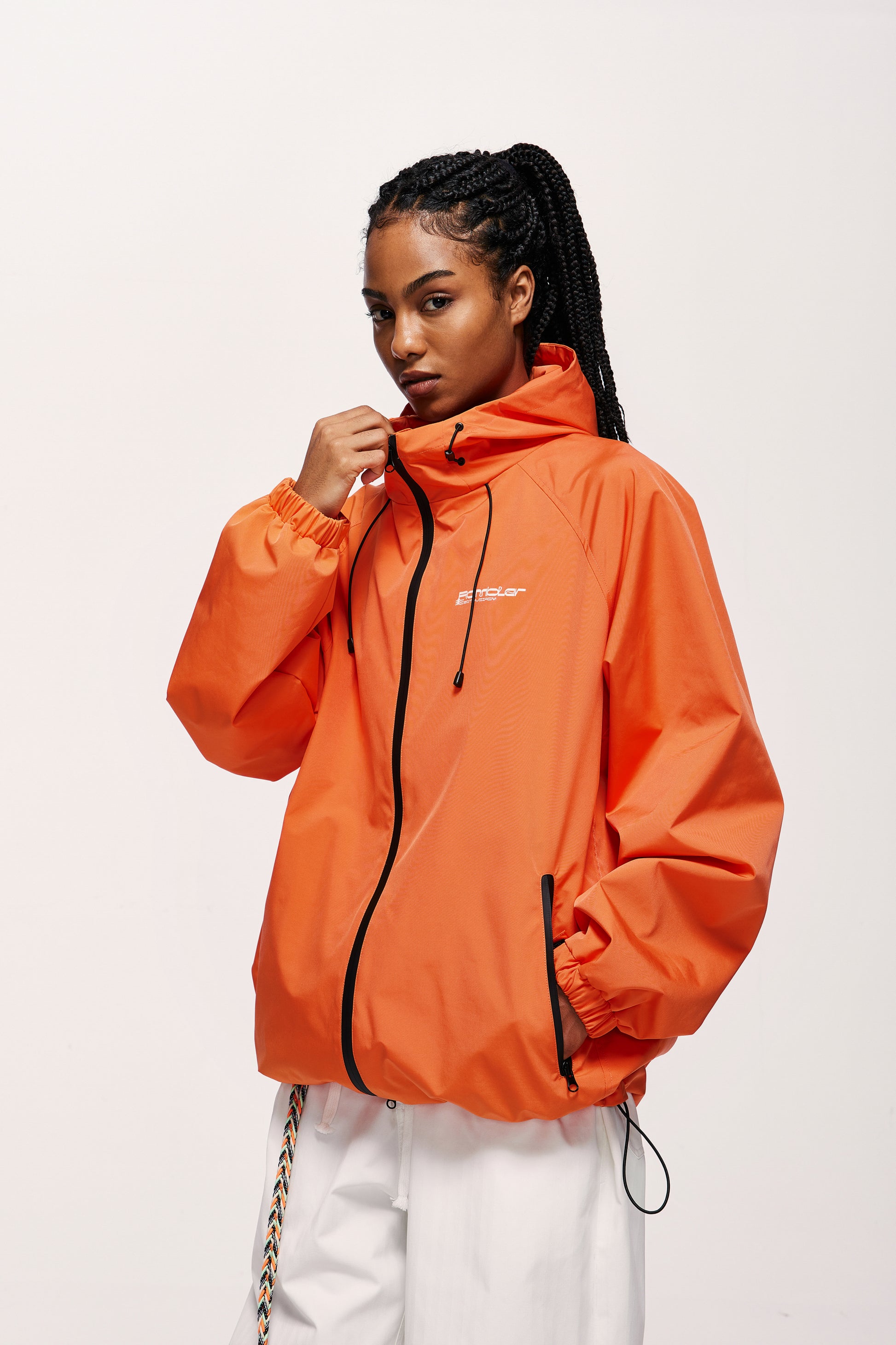 coupe-vent orange
