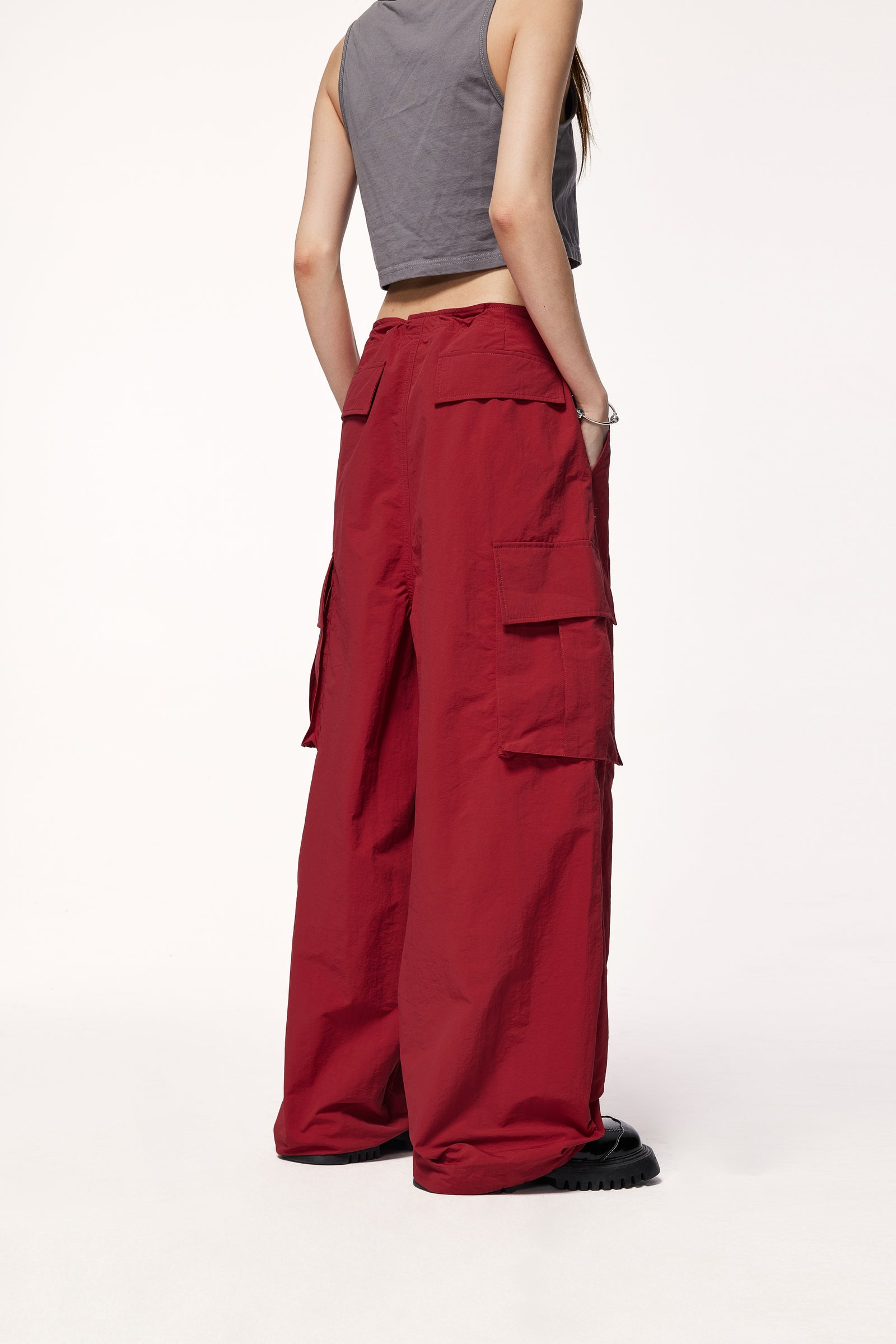 pantalon cargo brushed