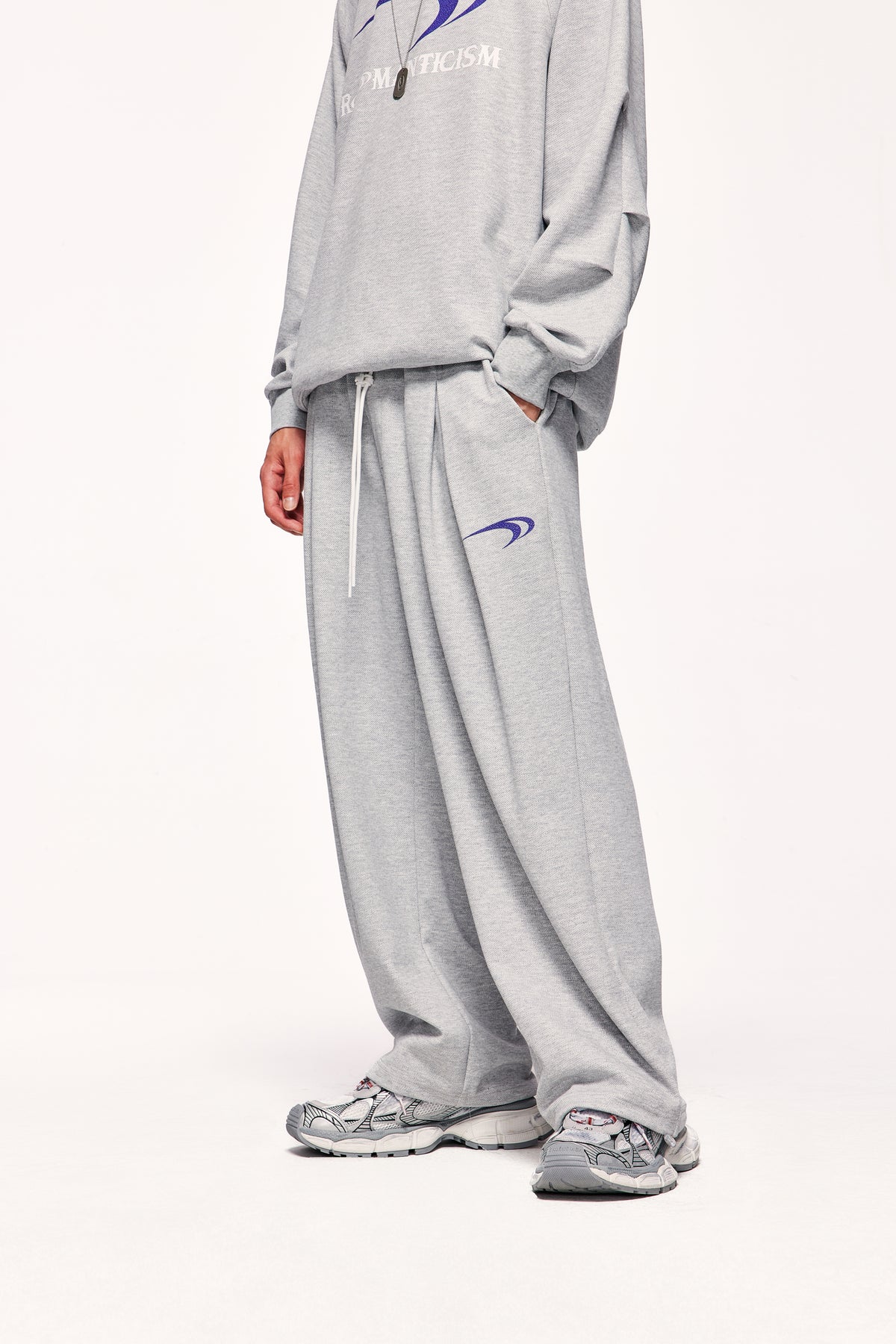 survetement gris oversize