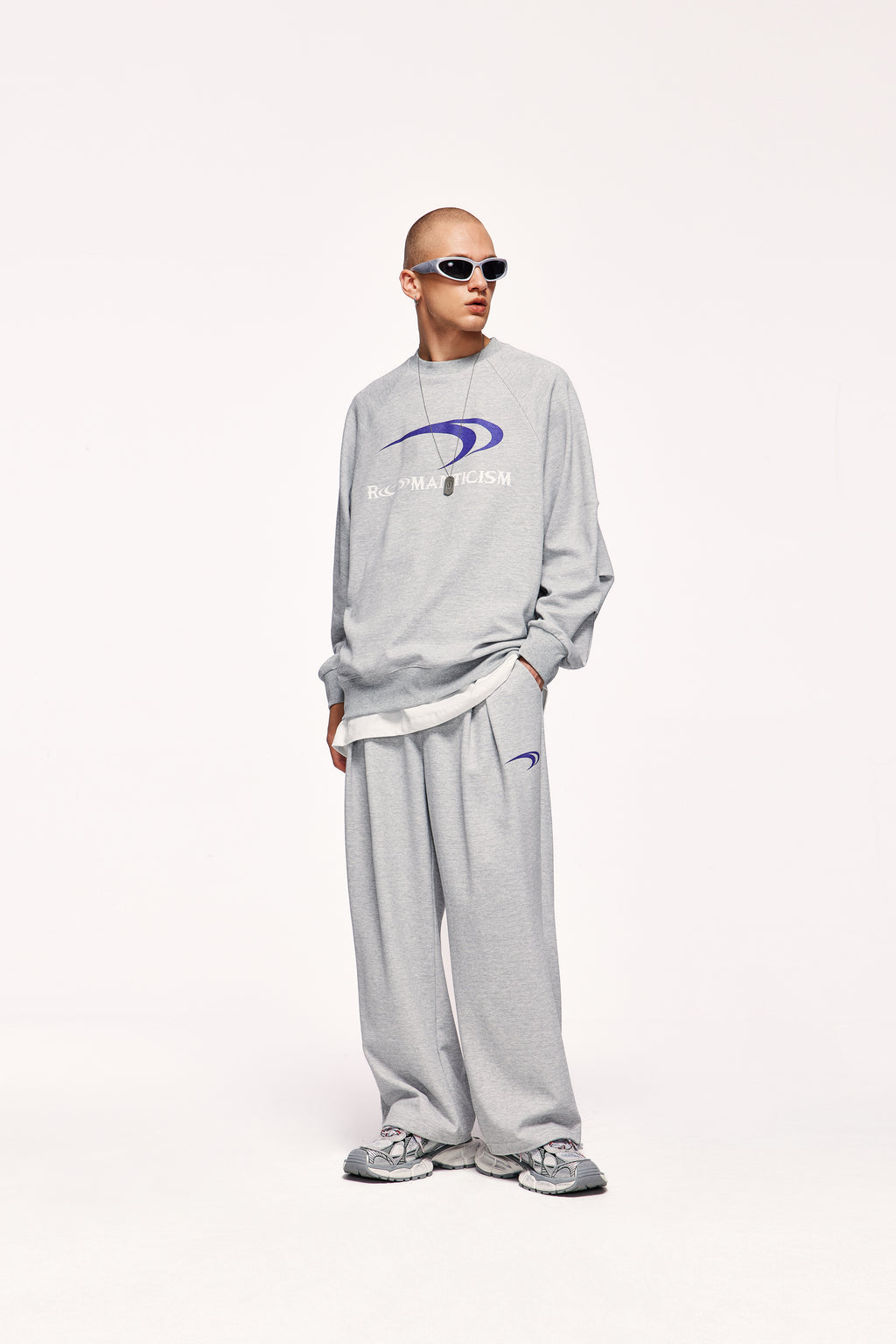 survetement gris streetwear