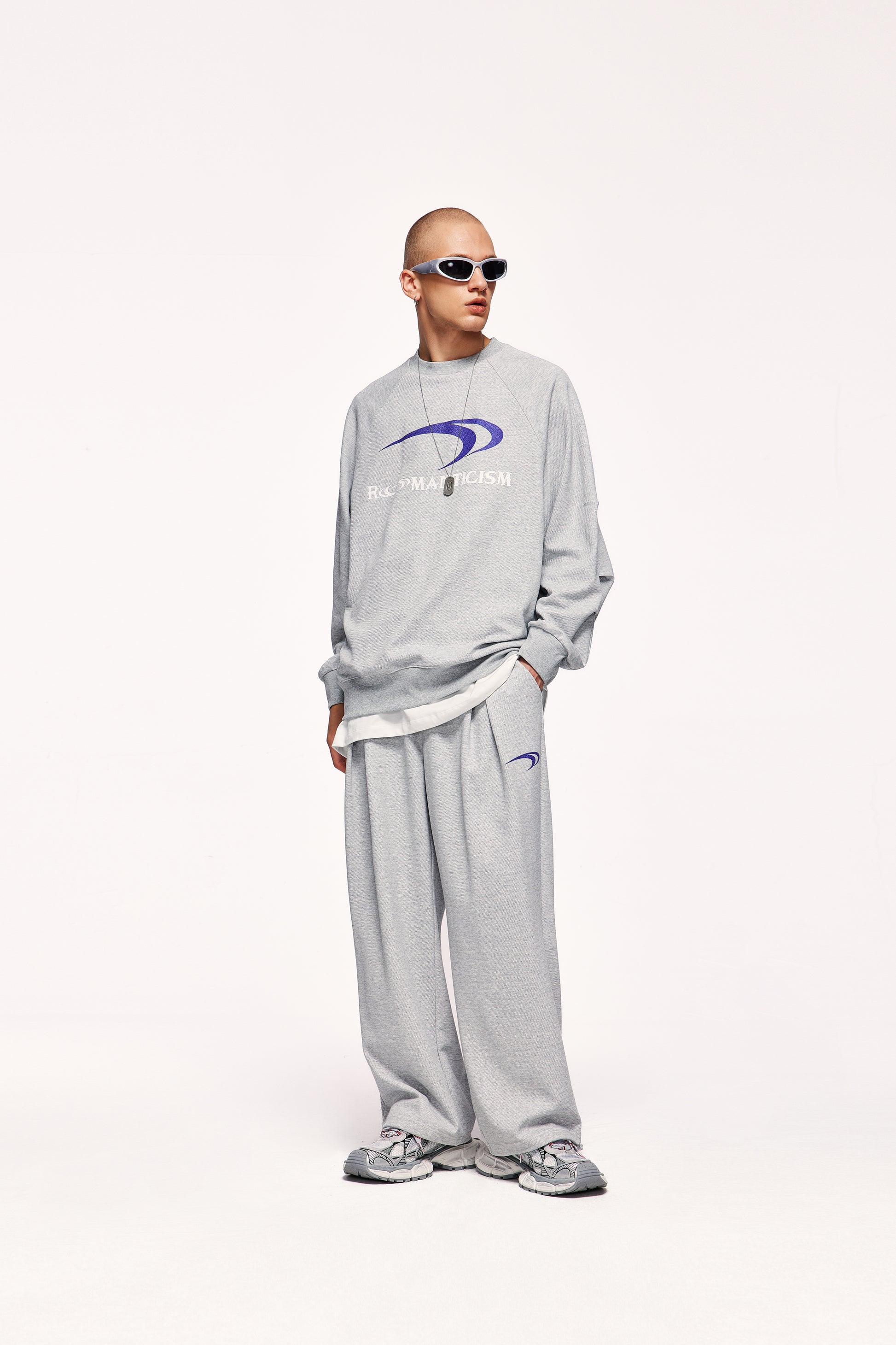 survetement gris streetwear