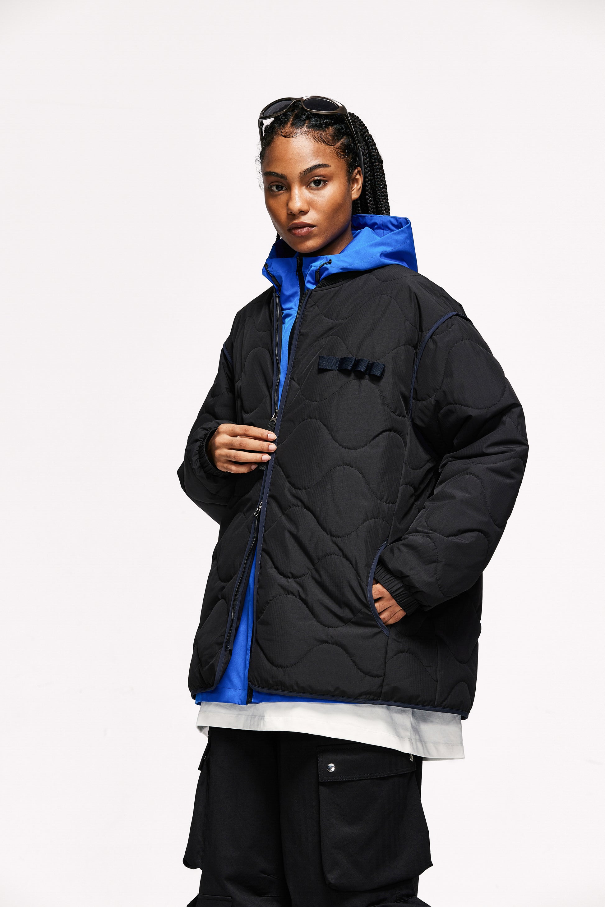 veste matelassée triple