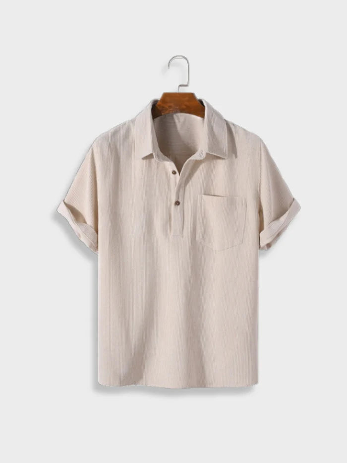 Polo "Thiago" en velours côtelé