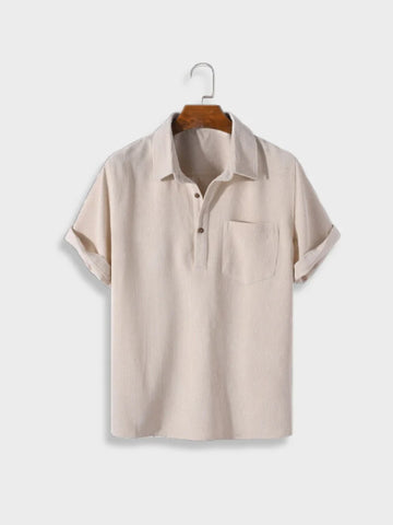 Polo "Thiago" en velours côtelé