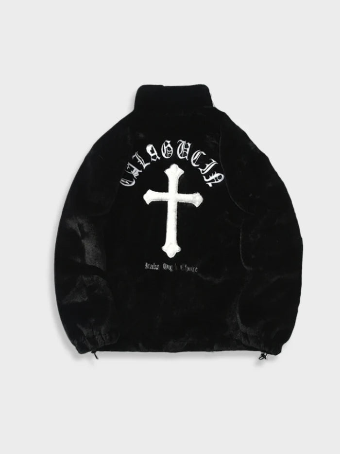 doudoune streetwear cross down noire – BTQS