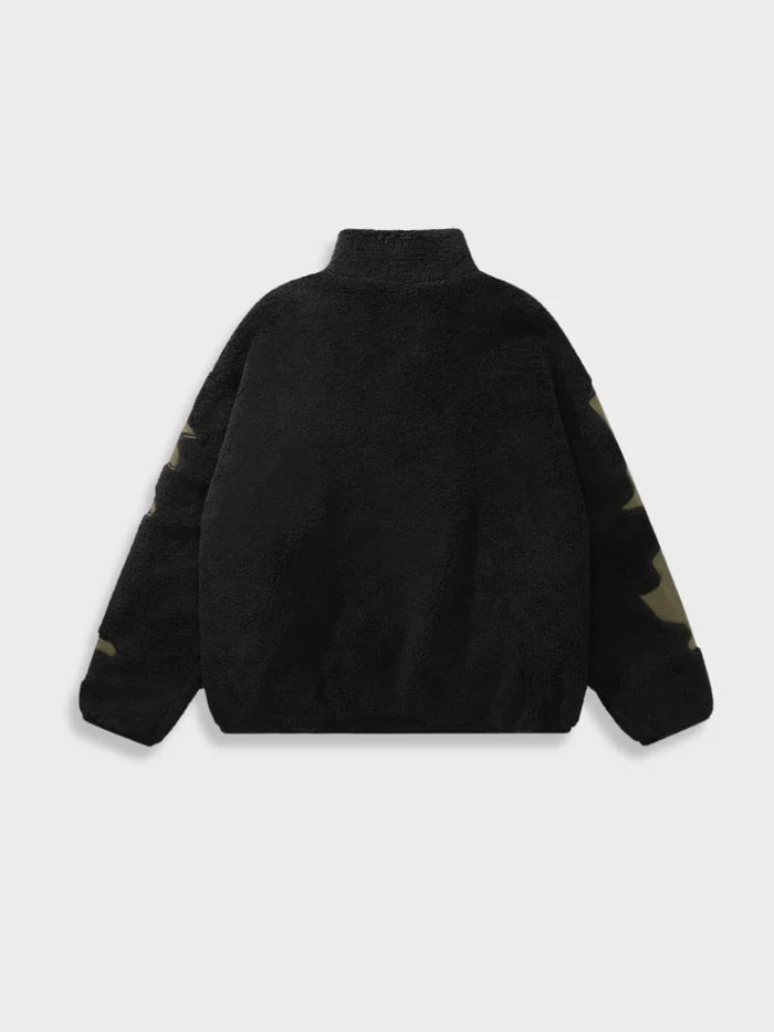 veste squelette noire vue de face