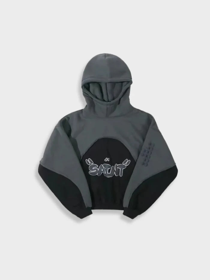 hoodie streetwear oversize foam noir – BTQS