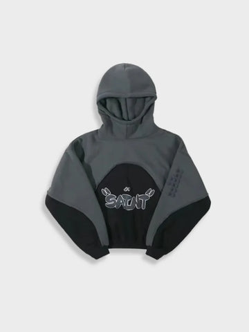 hoodie streetwear oversize foam noir – BTQS