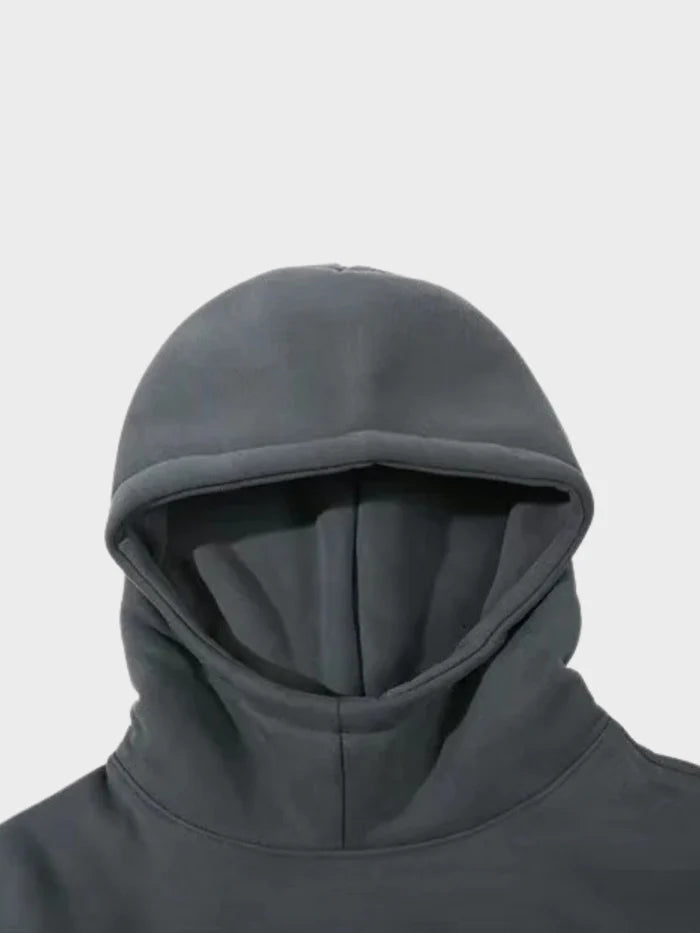 hoodie foam noir détail capuche