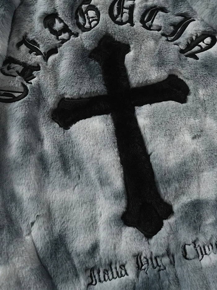 veste polaire croisée "warm cross" détail matière et coutures