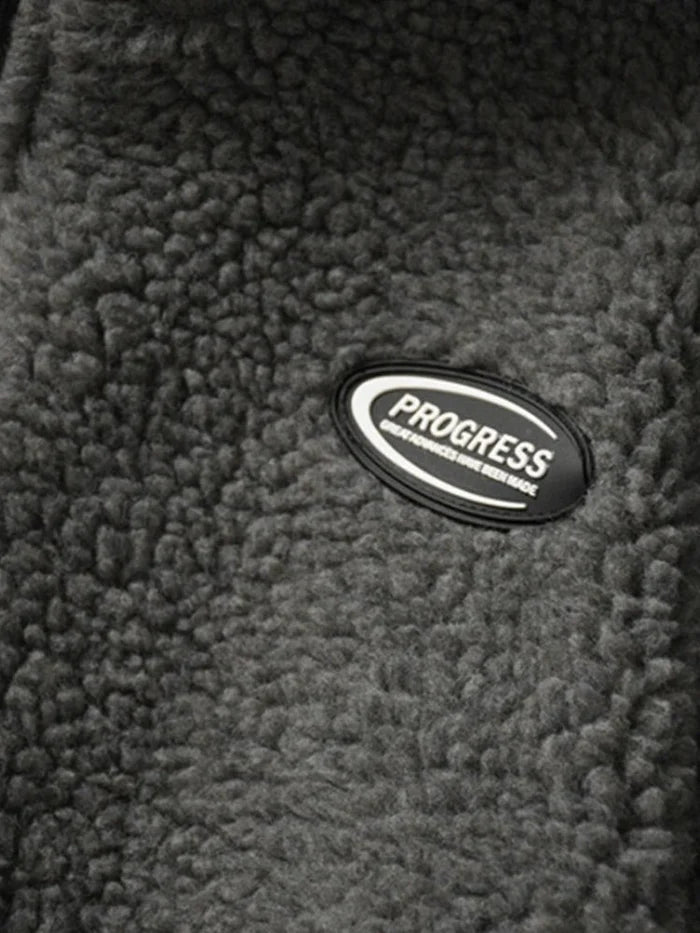 gilet progress détail texture effet laine