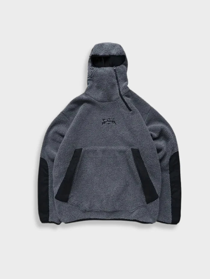 hoodie polaire streetwear arab ninja gris – BTQS