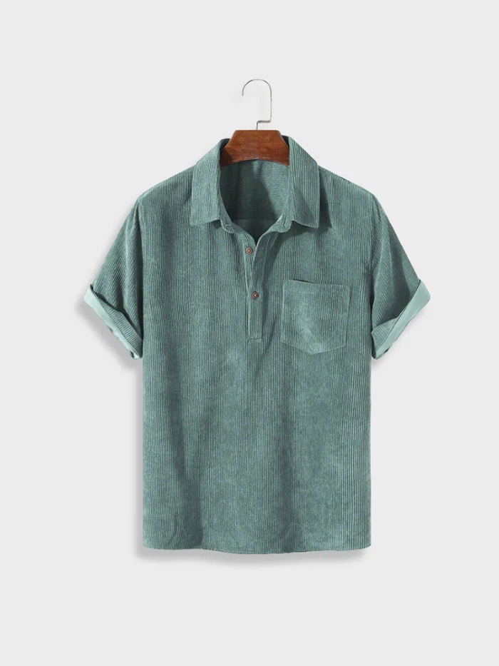 Polo "Thiago" en velours côtelé