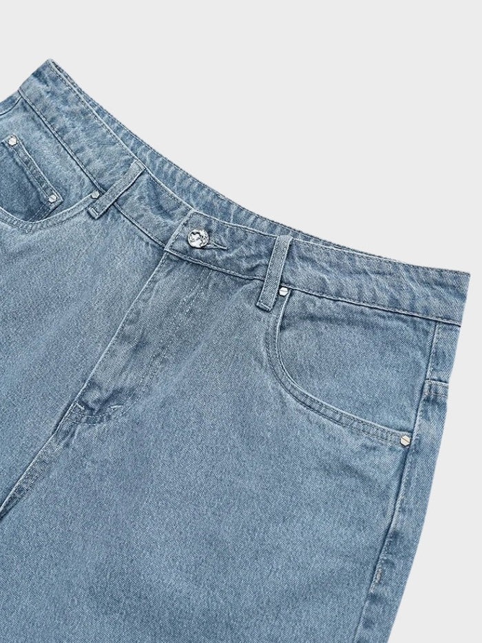 Short en jeans vintage oversize "Boutique"