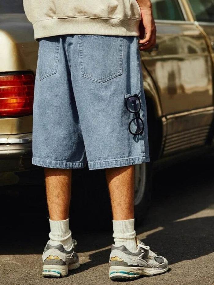 Short en jeans vintage oversize "Boutique"