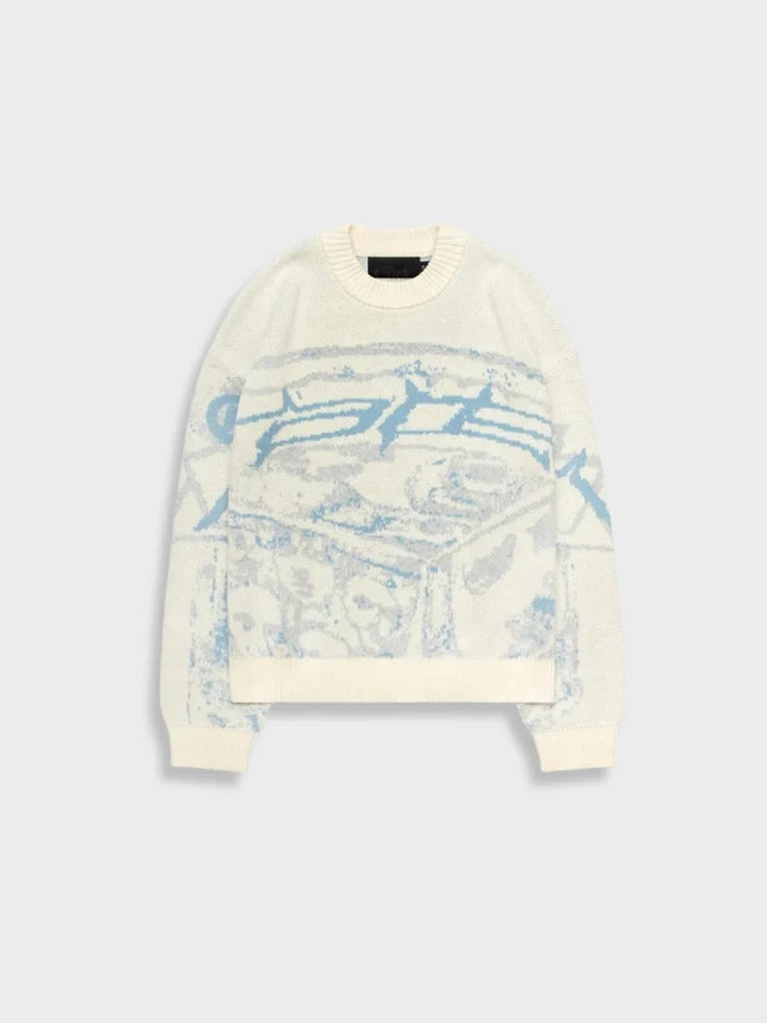 sweat hollow out blanc vue de face