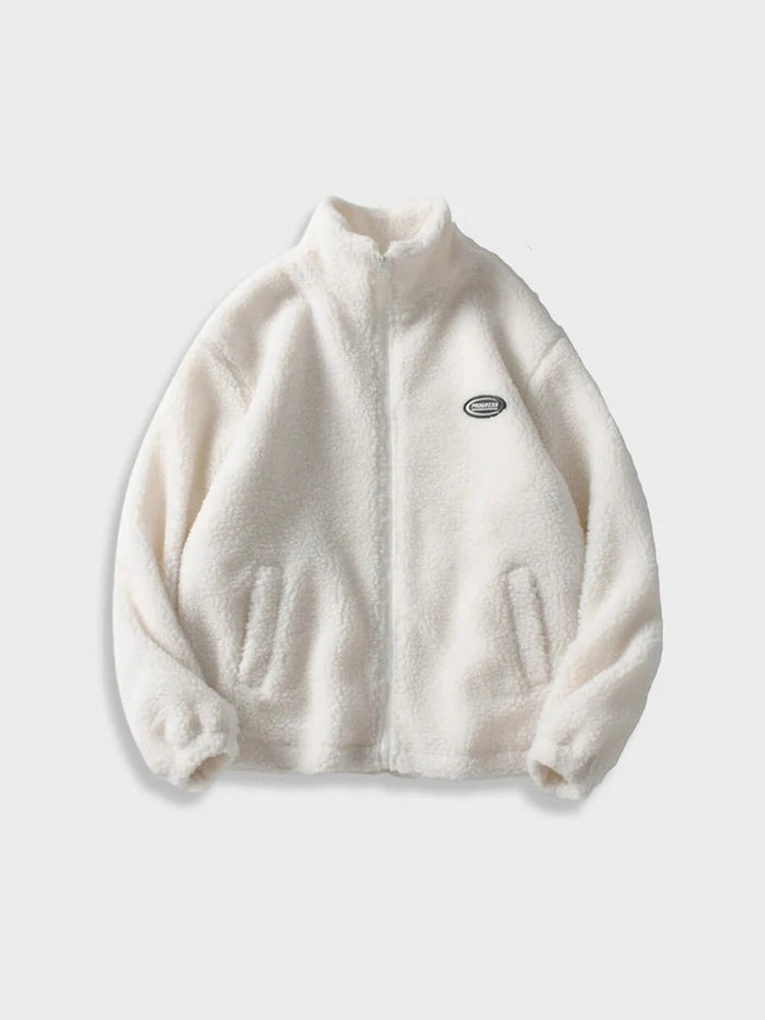 gilet zippé streetwear progress blanc – BTQS