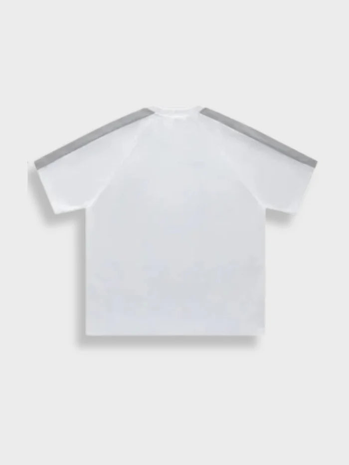 t-shirt streetwear vintage "skicen" porté vue de dos