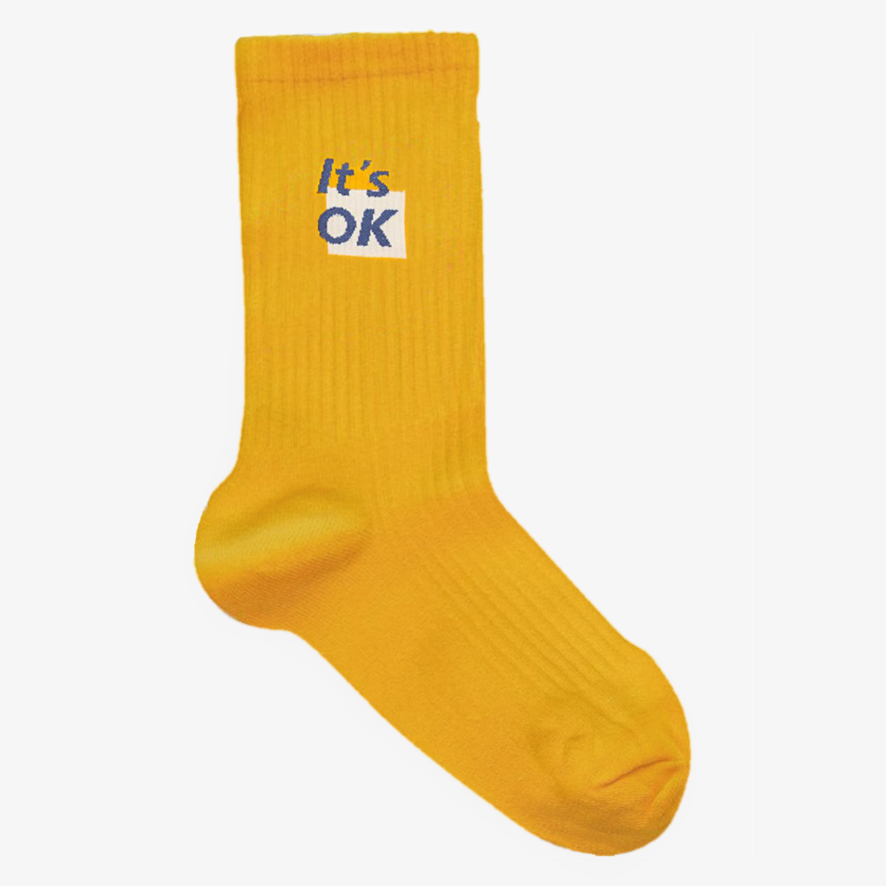 chaussette jaune streetwear