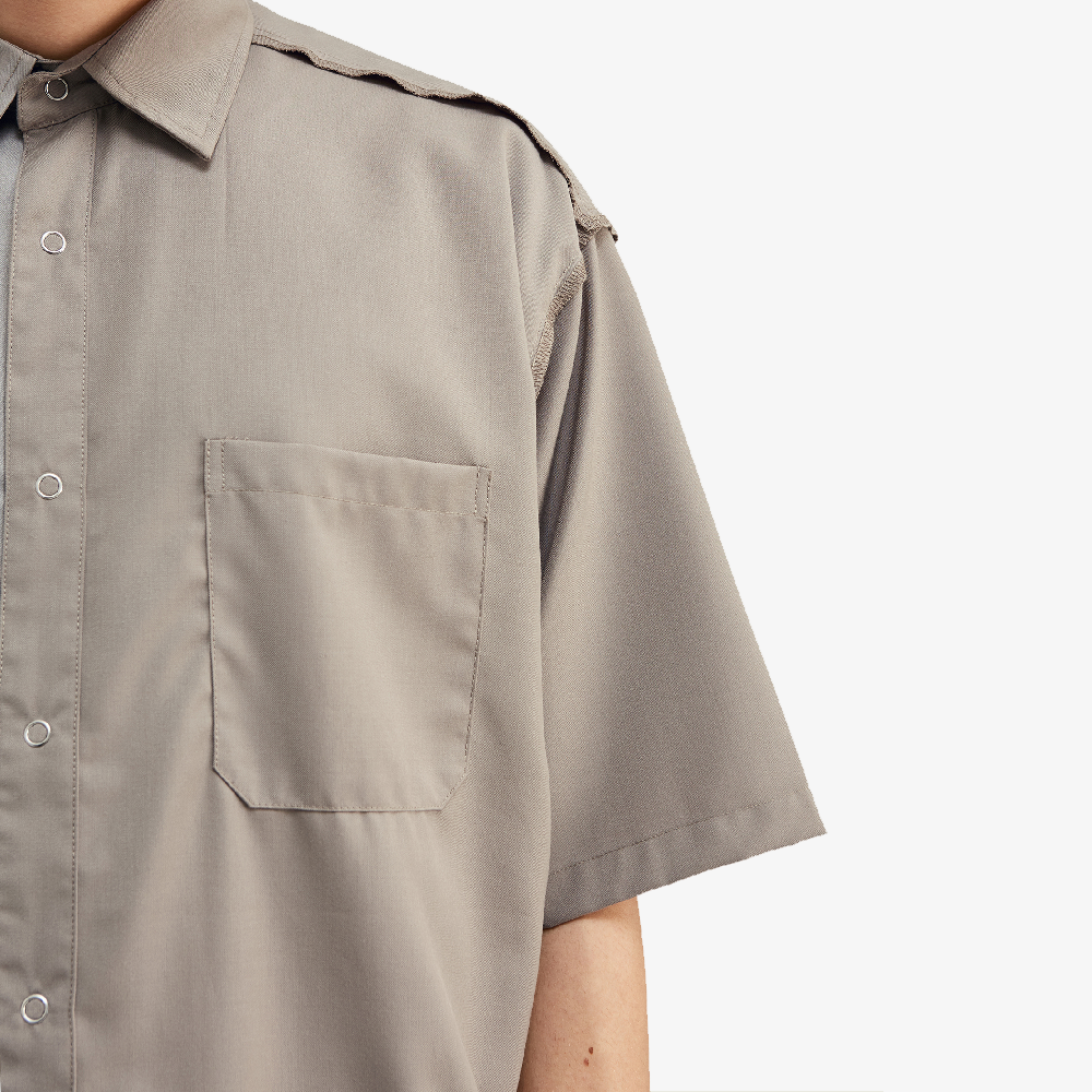 chemise beige oversize