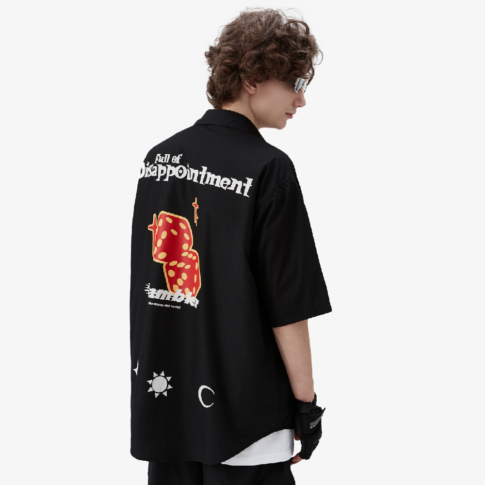 chemise noir streetwear homme