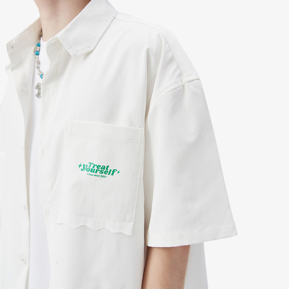 chemise ample à logo streetwear