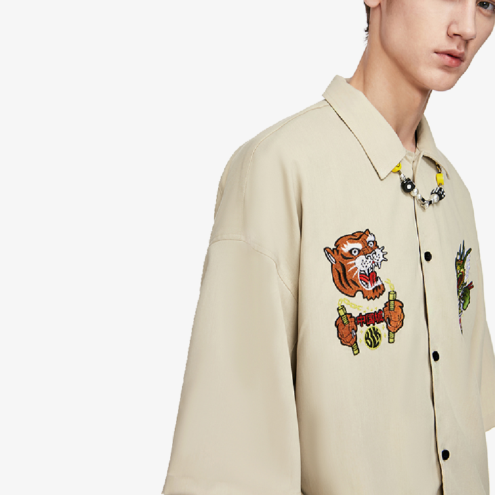 chemise motif tigre