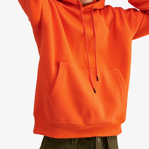 hoodie oversize orange fluo