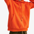 pull à capuche orange