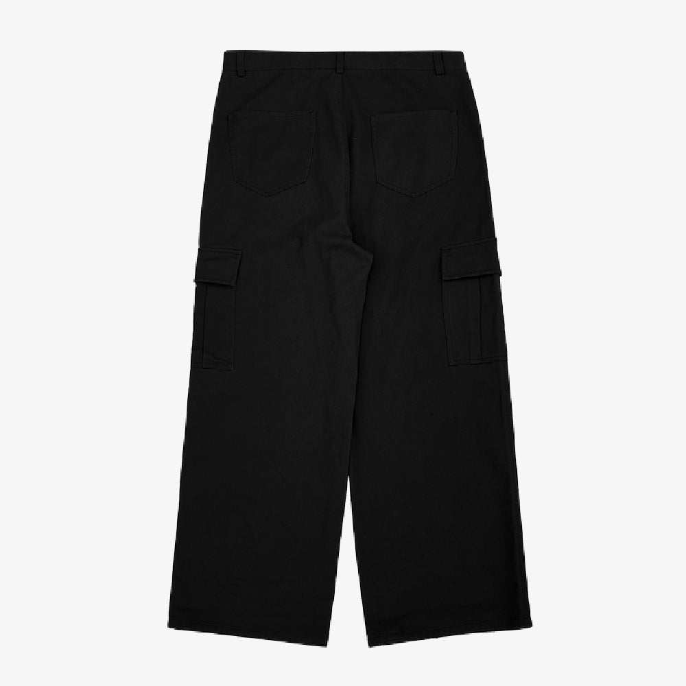 jean cargo oversize noir
