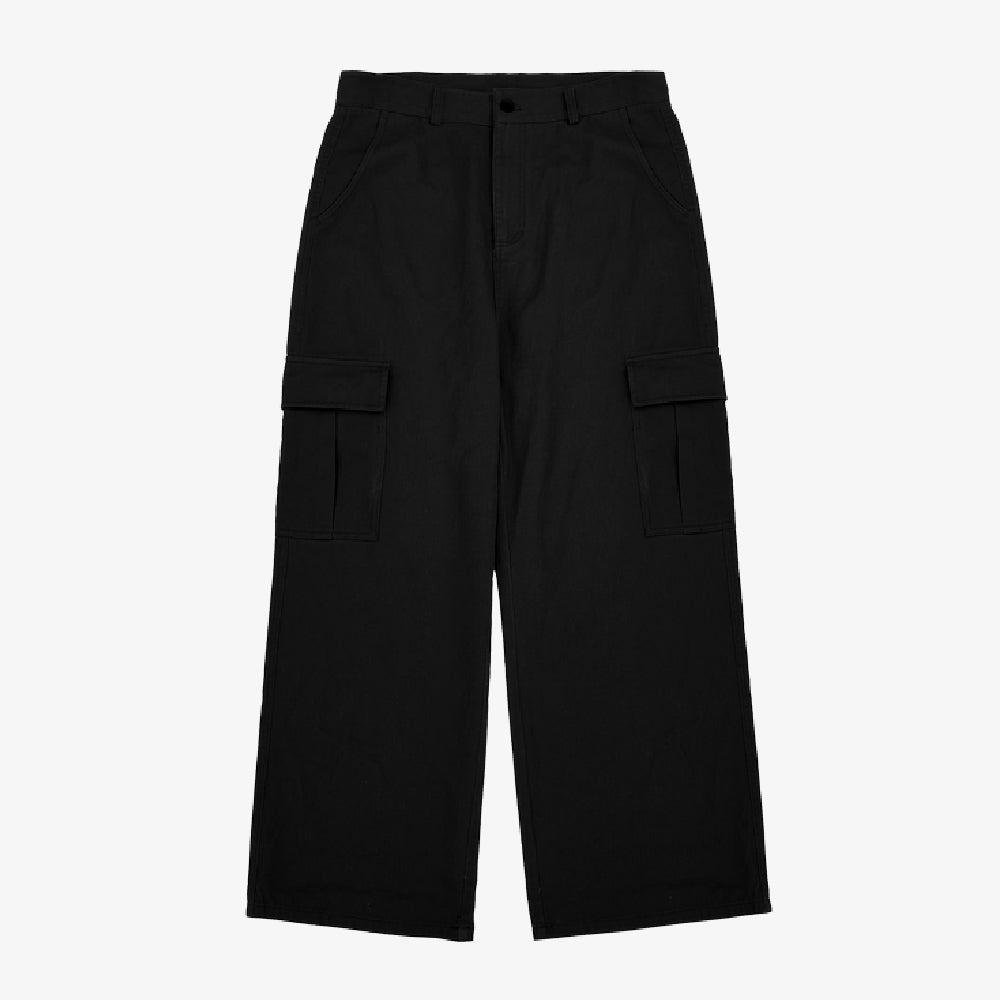 jean cargo streetwear noir