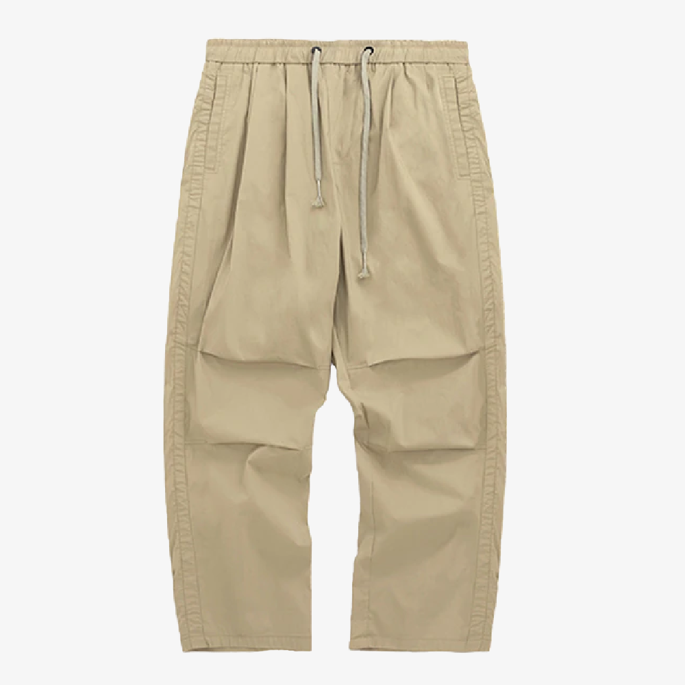 pantalon cargo oversize beige