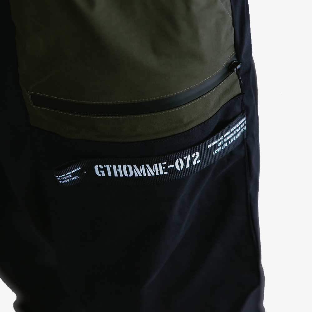 pantalon cargo oversize noir