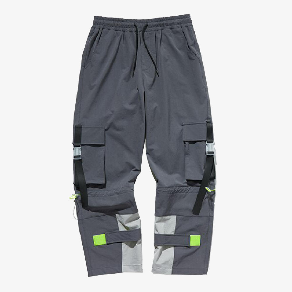 pantalon cargo technique fluo