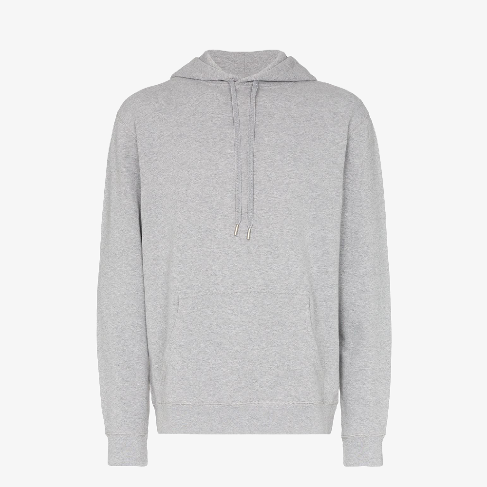 pull à capuche gris