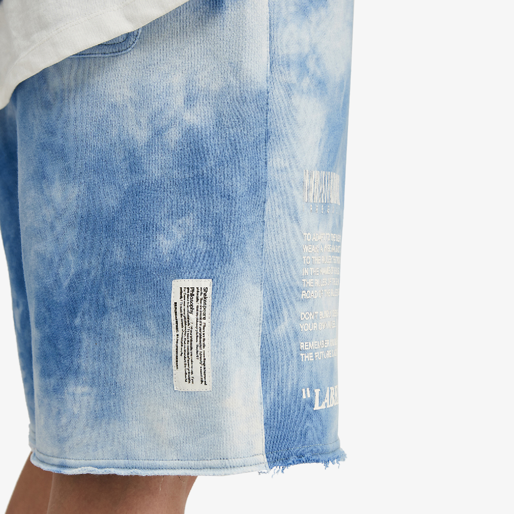 short en jean tie-dye