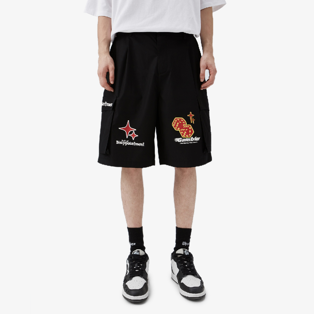 short oversize noir
