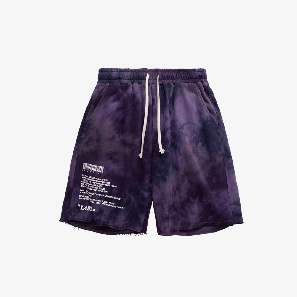 short tie-dye