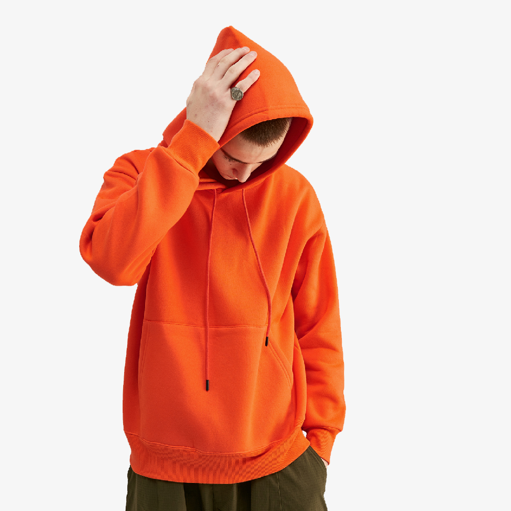 sweat a capuche oversize orange