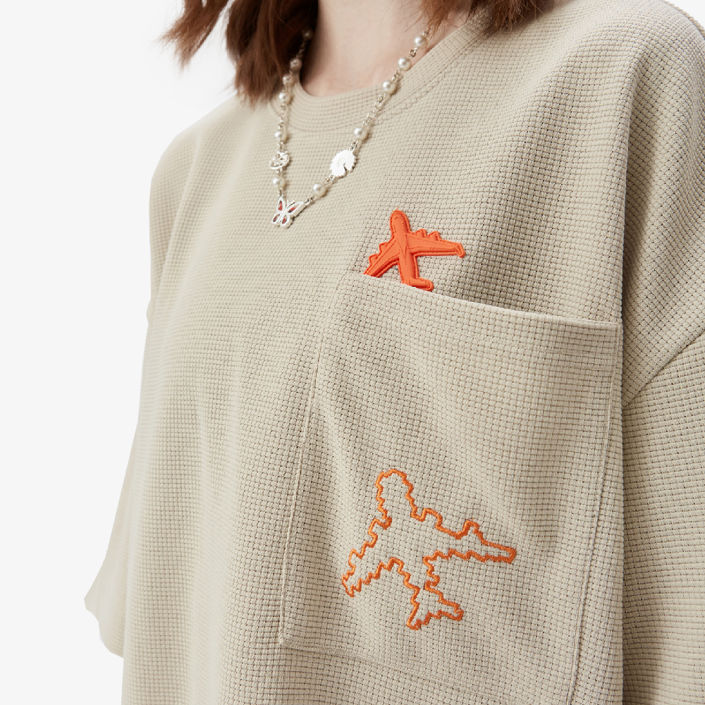 t-shirt beige oversize
