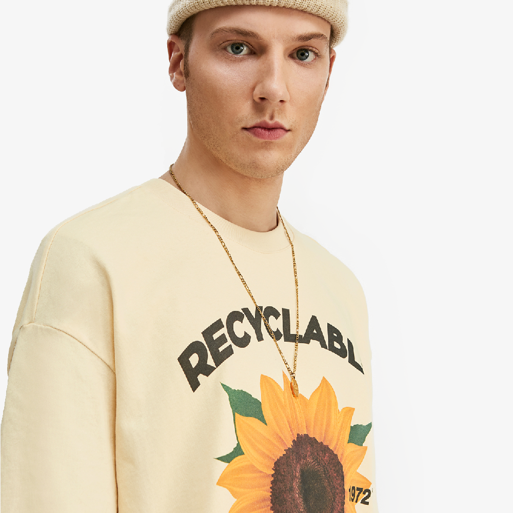 t-shirt fleur homme