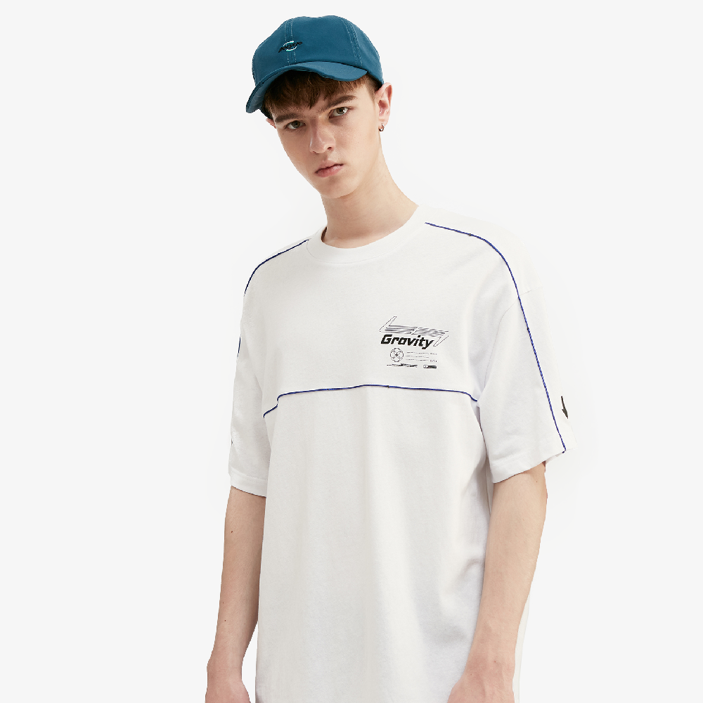 t-shirt oversize blanc homme