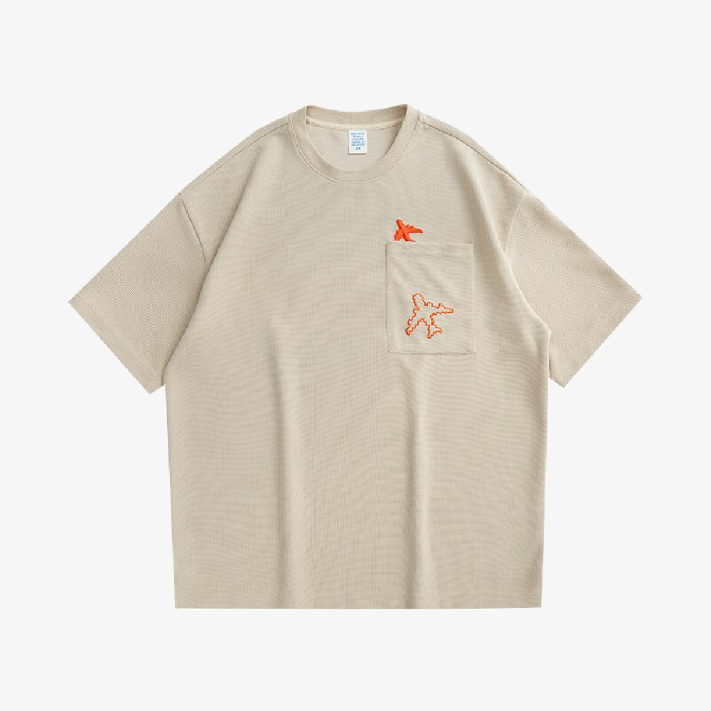 t-shirt oversize broderie