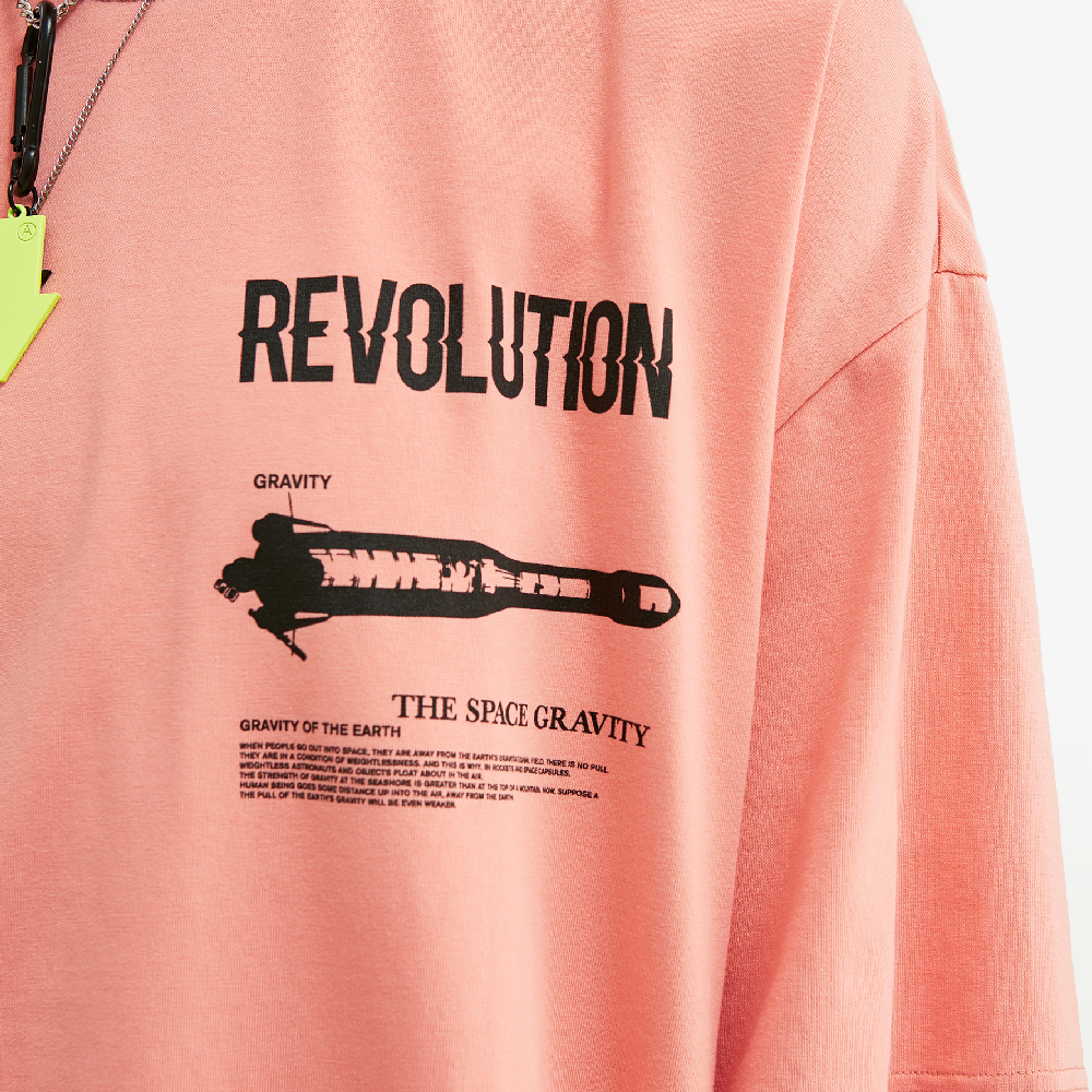 t-shirt oversize homme rose