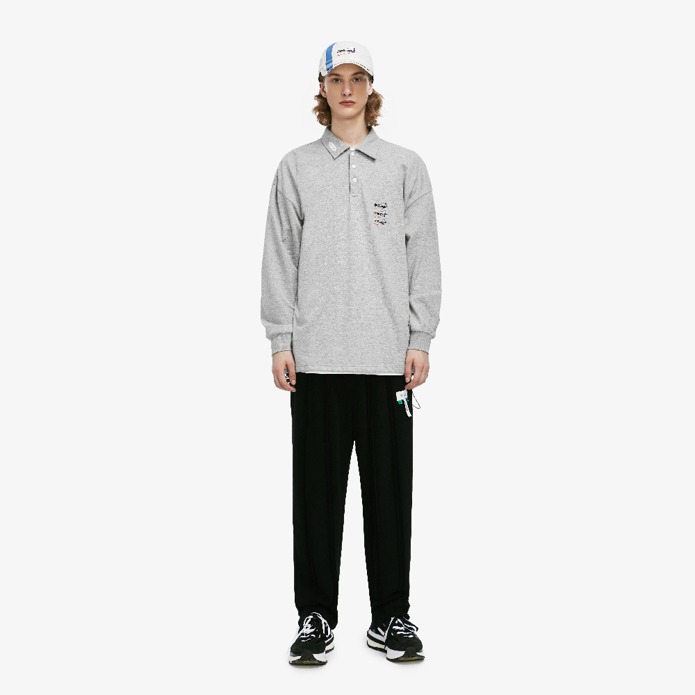 tenue streetwear polo gris